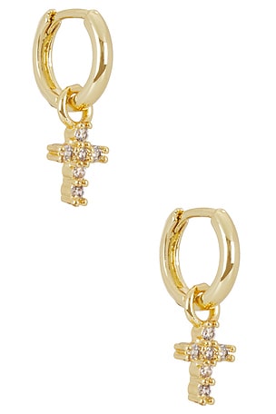 Le Cross Huggy Hoop Natalie B Jewelry