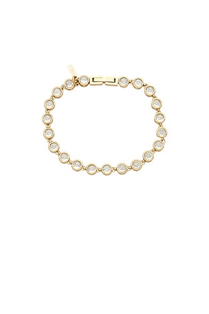 Natalie B Jewelry Dylan Cz Bracelet in Metallic Gold