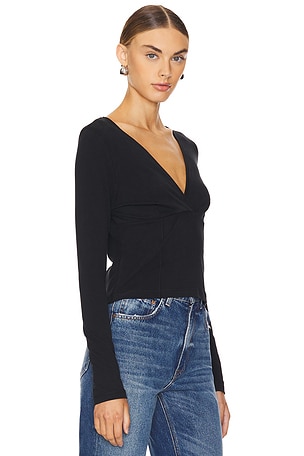 Nation Los Angeles Sierra Top in Black