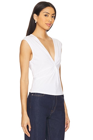 Nation LTD Shelley Twist Front Top in White