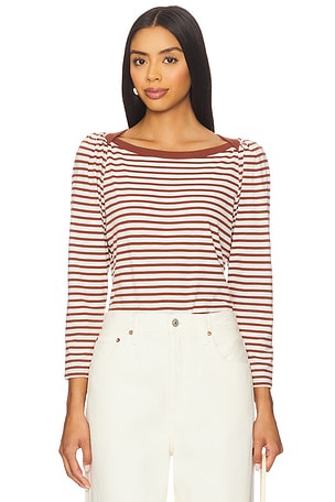 Amelie Envelope Neck Top Nation Los Angeles