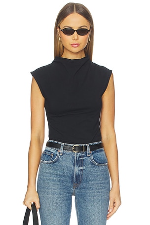 Lulu Mock Neck Top Nation Los Angeles