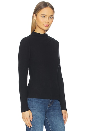 Nation Los Angeles Neda Pleated Top in Black