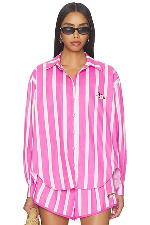 Striped Oxford Button Up Nau Bikinis