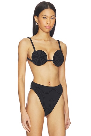 Nau Bikinis Athens Bikini Top in Black