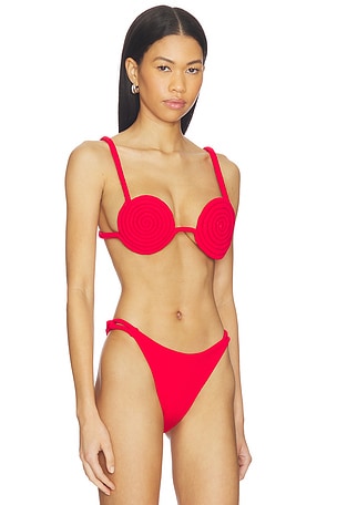 Nau Bikinis Athens Bikini Top in Red
