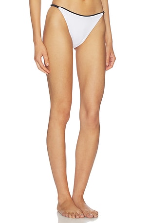 Nau Bikinis Ipa Bikini Bottom in Black & White. Size L. Also
