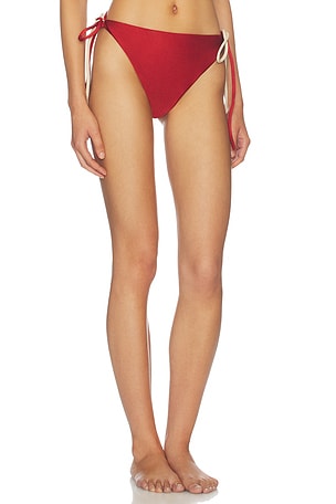 Nau Bikinis Gaia Tie Bikini Bottoms in Burnt Orange