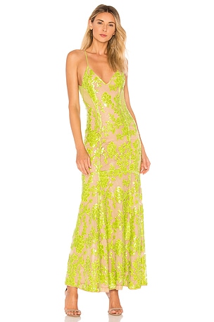 dusk green dress Margot Green Pleated Long Dress | Women main image 0