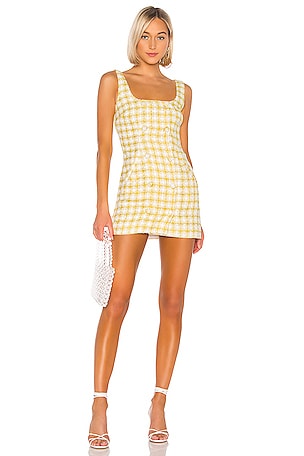 Revolve deals NBD yellow mini dress with open