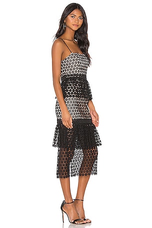 NBD Dolores Midi Dress in Black