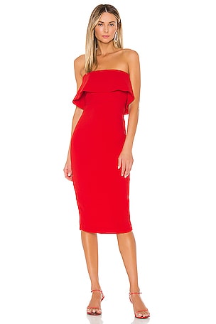 Revolve red clearance velvet dress