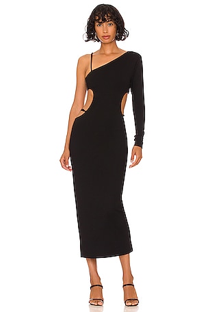 knee length dresses for ladies White Ribbed Knit Strappy Maxi Adley Dress – SABO