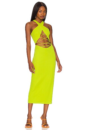 slim fit dress slacks Mallorca Acid Green Tiered Maxi Dress – SILKROSE