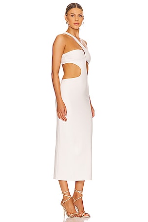 NBD Kara Midi Dress in White