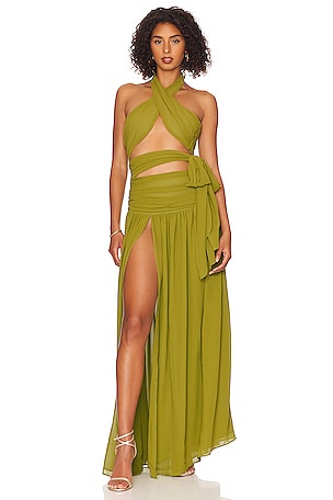 slim fit dress slacks Aurora's Green Fairy Dress Green / M main image 1