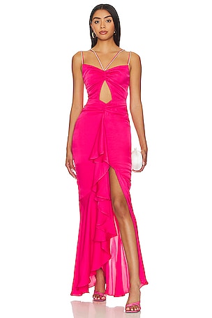 Lovers and Friends Melissa Gown in Magenta