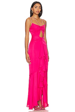 NBD Meera Gown in Fuchsia