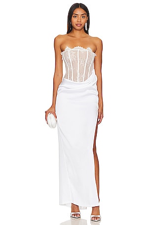 NBD Nalani Maxi Dress in White