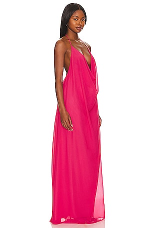 NBD Alcina Maxi Dress in Fuchsia