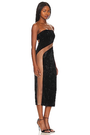 NBD Finna Midi Dress in Black