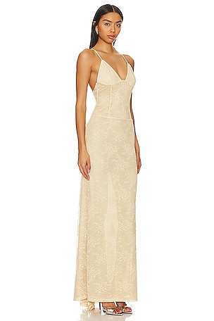 NBD Cozette Maxi Dress in Neutral