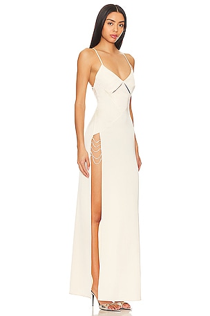 NBD Valeria Gown in Beige. Size XL. Also
