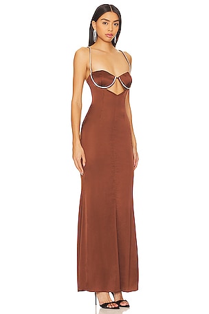 NBD Kalena Gown in Brown