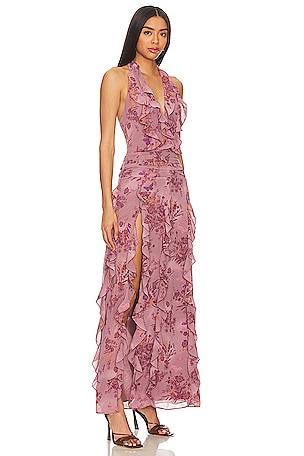 NBD Divya Maxi Dress in Mauve. Size XXS. Also