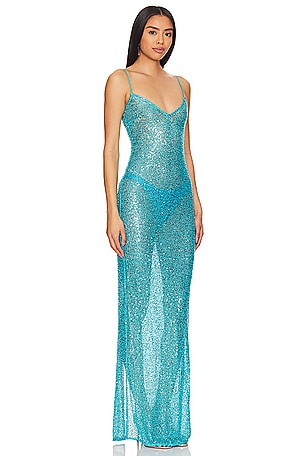 NBD Leighan Gown in Teal