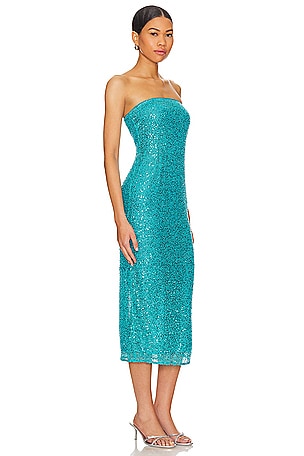 NBD Aine Midi Dress in Teal