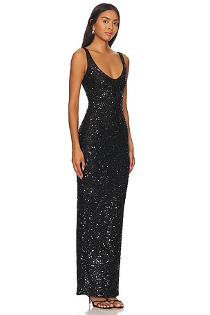 NBD Janhvi Maxi Dress in Black
