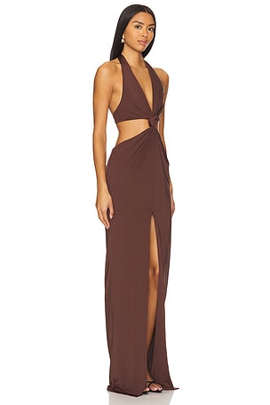 NBD The Donyale Gown in Brown