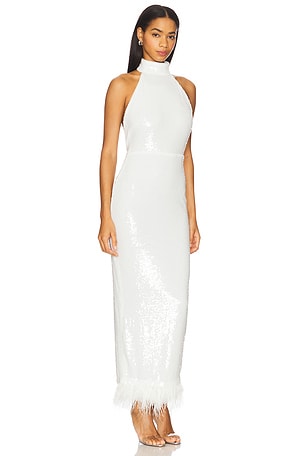 NBD Janya Maxi Dress in White