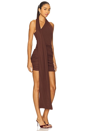 NBD The Lisha Mini Dress in Brown
