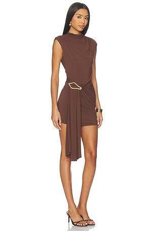 NBD Nicolette Mini Dress in Chocolate. Size XL. Also