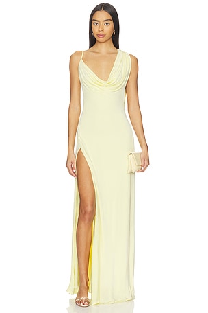 Tessa Draped Shoulder Maxi Dress NBD