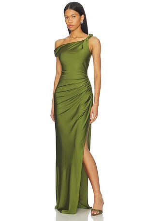 NBD Shilpa Maxi Dress in Green. Size XL. Also