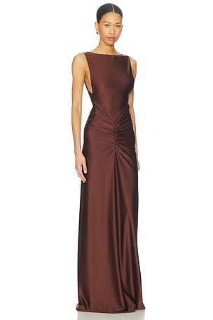 NBD Shilpa Gown in Brown
