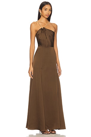 NBD Clara Gown in Brown