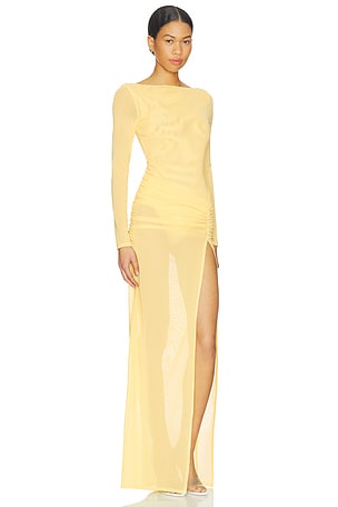 NBD Amalya Maxi Dress in Lemon