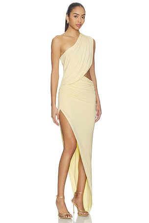 NBD Tessara Maxi Dress in Lemon. Size XS. Also