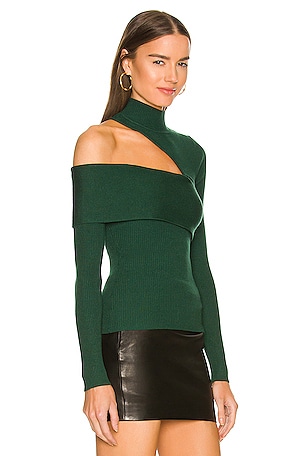 NBD Kiera Sweater in Dark Green