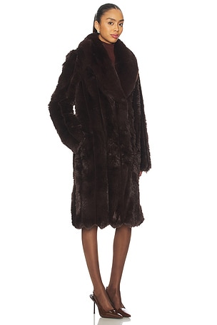 NBD x Emma Leger Nadia Coat in Chocolate
