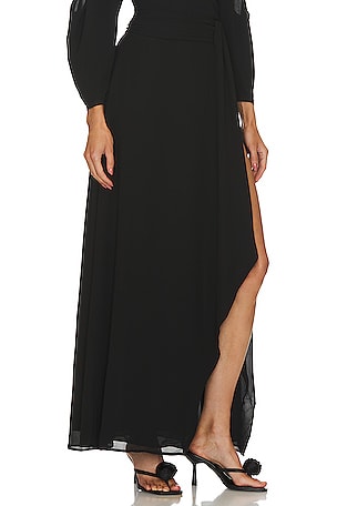 NBD Jaxine Maxi Skirt in Black