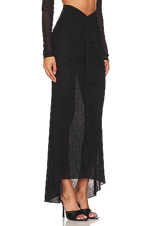 NBD Deepa Maxi Skirt in Black