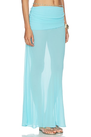 NBD Kalika Maxi Skirt in Blue. Size XXS. Also