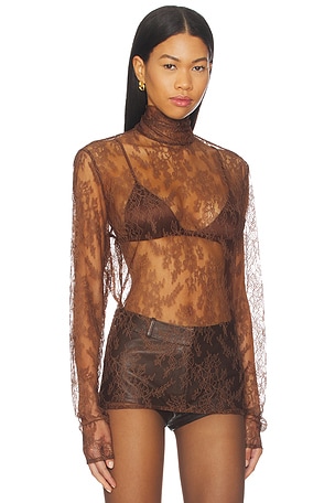 NBD x Emma Leger Norel Top in Brown