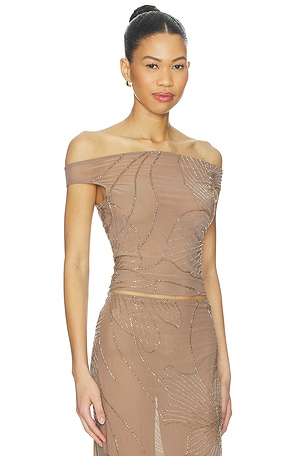 NBD Tanuja Top in Taupe