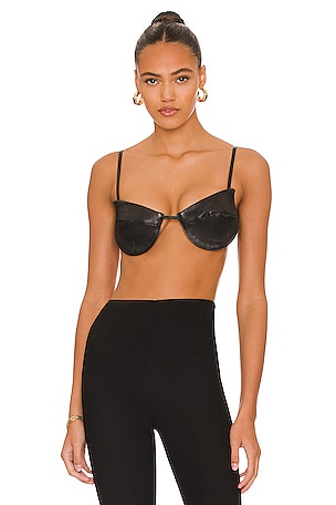 Leather Bra Top NBD